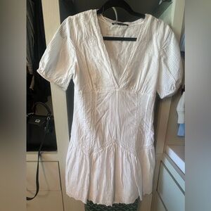 Zara white mini dress